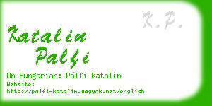 katalin palfi business card